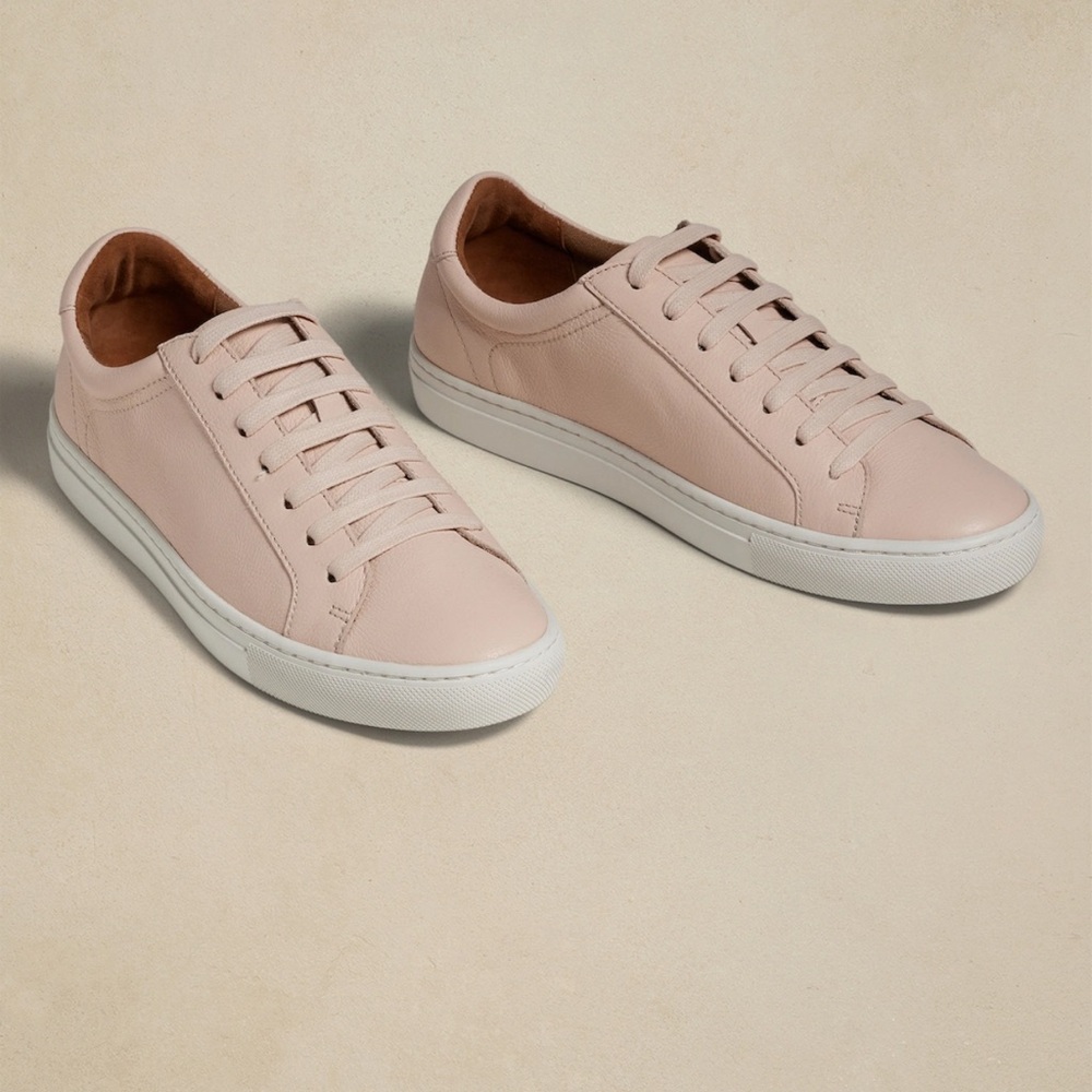 Banana Republic Nickola Pebbled Leather Sneaker